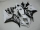 2007-2008 Honda CBR600RR Bike Fairings - White Glossy Black