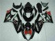 2007-2008 Suzuki GSXR 1000 Motorcycle Fairings - Glossy Black Red White