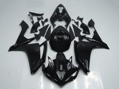 Affordable 2007-2008 Yamaha YZF R1 Motorcycle Fairings - Glossy Black