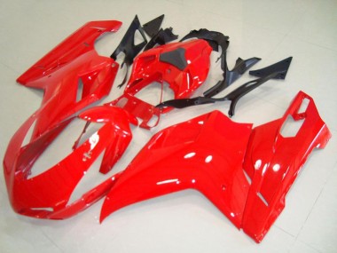 Affordable 2007-2014 Ducati 848 1098 1198 Motorcycle Fairings - Red