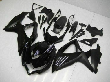 Affordable 2008-2010 Suzuki GSXR 600/750 Motorcycle Fairings - Glossy Black Matte Black