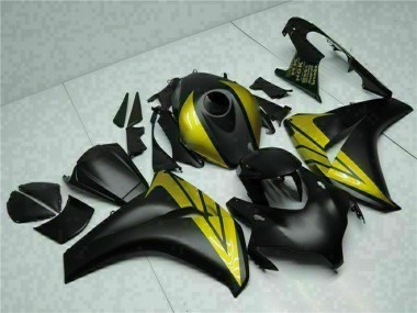 Affordable 2008-2011 Honda CBR1000RR Motorcycle Fairings - Matte Black Gold