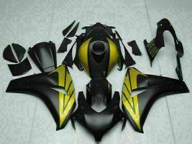 Affordable 2008-2011 Honda CBR1000RR Motorcycle Fairings - Matte Black Gold