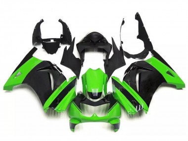 Affordable 2008-2012 Kawasaki EX250 Motorcycle Fairing - Green Black