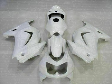 Affordable 2008-2012 Kawasaki EX250 Motorcycle Fairings - White