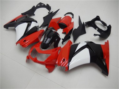Affordable 2008-2012 Kawasaki EX250 Motorcycle Fairings - Red White Black