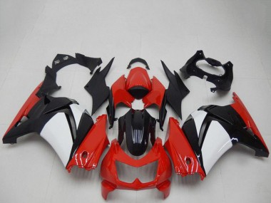 Affordable 2008-2012 Kawasaki EX250 Motorcycle Fairings - Red White Black