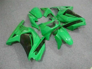 Affordable 2008-2012 Kawasaki EX250 Motorcycle Fairings - Green Black