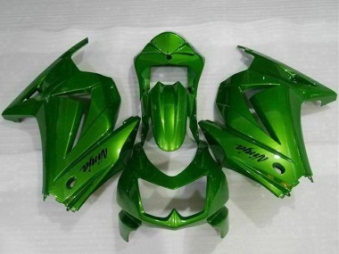 Affordable 2008-2012 Kawasaki EX250 Motorcycle Fairings - Green Ninja