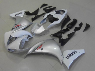 Affordable 2009-2011 Yamaha YZF R1 Motorcycle Fairings - White Silver