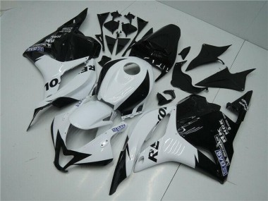 Affordable 2009-2012 Honda CBR600RR Motorcycle Fairing - White Glossy Black Repsol
