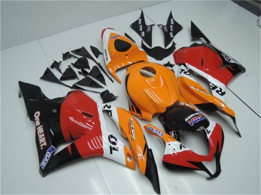 Affordable 2009-2012 Honda CBR600RR Full Motorcycle Fairing Kits - Orange White Red Glossy Black Repsol