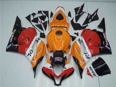 Affordable 2009-2012 Honda CBR600RR Full Motorcycle Fairing Kits - Orange White Red Glossy Black Repsol