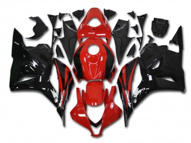 Affordable 2009-2012 Honda CBR600RR Motorcycle Fairing Kits - Red Glossy Black