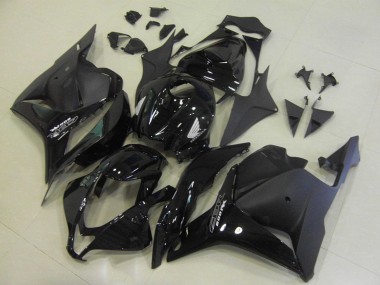 Affordable 2009-2012 Honda CBR600RR Motorcycle Fairings - Glossy Black Matte Black OEM Style