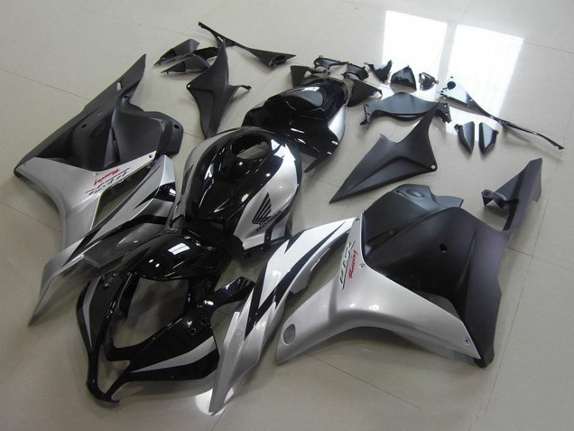 2009-2012 Honda CBR600RR Motorcycle Fairings - Silver Glossy Black Matte Black