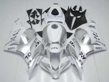 Affordable 2009-2012 Honda CBR600RR Motorcycle Fairings - White Silver Black Repsol
