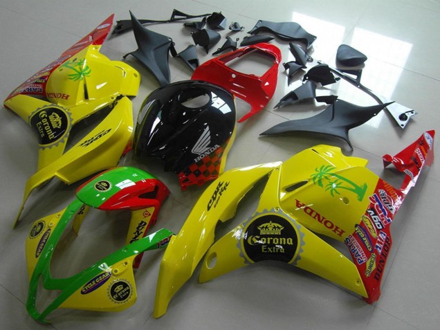 2009-2012 Honda CBR600RR Motorcycle Fairings - Yellow Red Green Glossy Black Corona Extra