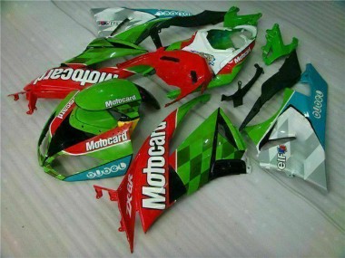 Affordable 2009-2012 Kawasaki ZX6R Motorcycle Fairings - Green White Red Black Blue Motocard