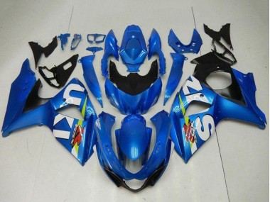 Affordable 2009-2016 Suzuki GSXR 1000 Motorcycle Fairing Kits - Blue Green White