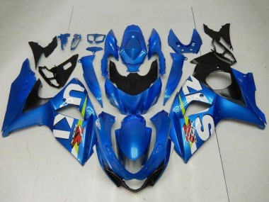 Affordable 2009-2016 Suzuki GSXR 1000 Motorcycle Fairing Kits - Blue Green White