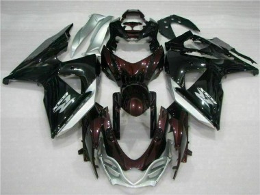 Affordable 2009-2016 Suzuki GSXR 1000 Motorcycle Fairings - Glossy Black Silver White