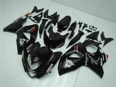 Affordable 2009-2016 Suzuki GSXR 1000 Motorcycle Fairings - Glossy Black Red Beacon Motul