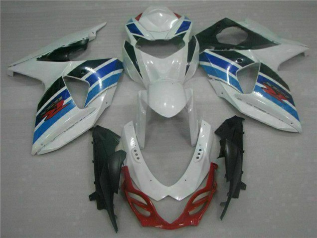 2009-2016 Suzuki GSXR 1000 Full Motorcycle Fairings - White Blue Black