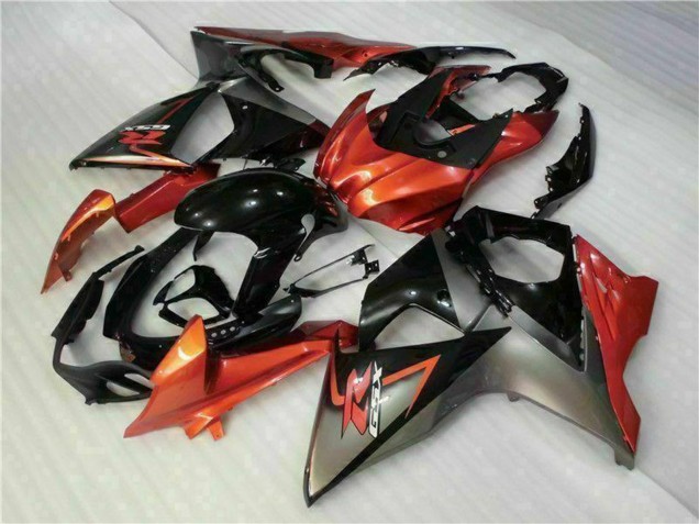 2009-2016 Suzuki GSXR 1000 Motorcycle Fairings - Orange Glossy Black