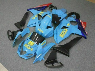 Affordable 2009-2016 Suzuki GSXR 1000 Motorcycle Fairings - Blue Yellow Rizla 19 Red