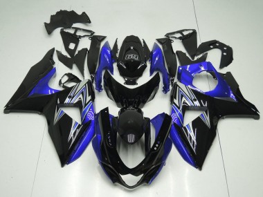 Affordable 2009-2016 Suzuki GSXR 1000 Motorcycle Fairings - Glossy Black Blue