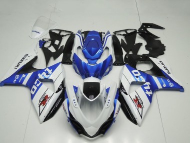 Affordable 2009-2016 Suzuki GSXR 1000 Motorcycle Fairing - White Blue Black Tyco