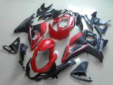 Affordable 2009-2016 Suzuki GSXR 1000 Motorcycle Fairings - Red Matte Black