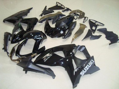 Affordable 2009-2016 Suzuki GSXR 1000 Motorcycle Fairings - Glossy Black Matte Black OEM Style