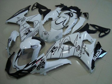 Affordable 2009-2016 Suzuki GSXR 1000 Motorcycle Fairings - White Black Corona