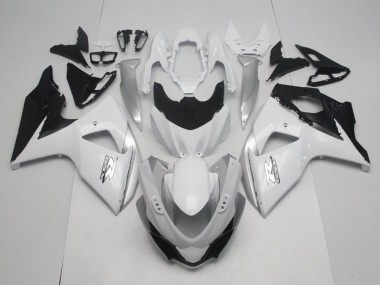 Affordable 2009-2016 Suzuki GSXR 1000 Motorcycle Fairings - White Black OEM Style