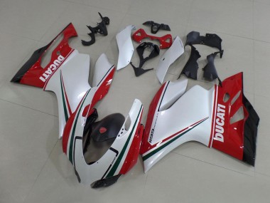 Affordable 2011-2014 Ducati 1199 Motorcycle Fairing Kits - White Red Black Green