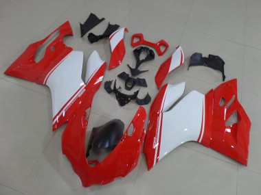 Affordable 2011-2014 Ducati 1199 Motorcycle Fairings - Red White Black