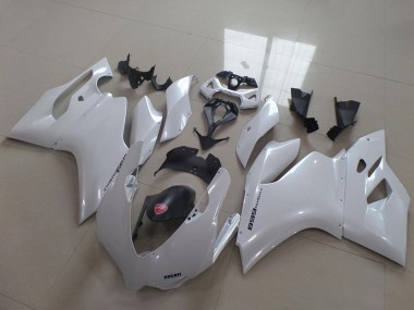 Affordable 2011-2014 Ducati 1199 Motorcycle Fairings - White Black
