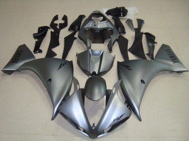 Affordable 2012-2014 Yamaha YZF R1 Motorcycle Fairing - Matte Grey