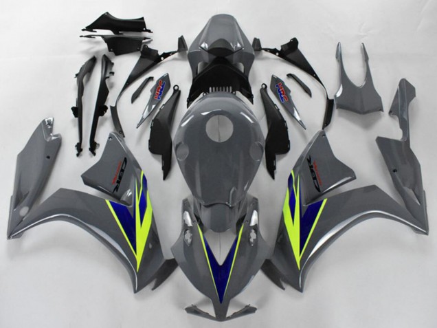 2012-2016 Honda CBR1000RR Motorcycle Fairings - Nardo Grey Blue Fluo Yellow