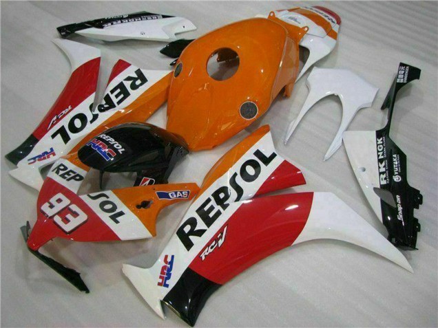2012-2016 Honda CBR1000RR Motorcycle Fairing - White Orange Red Glossy Black HRC Repsol 93