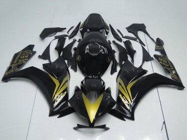 Affordable 2012-2016 Honda CBR1000RR Motorcycle Fairings - Glossy Black Gold