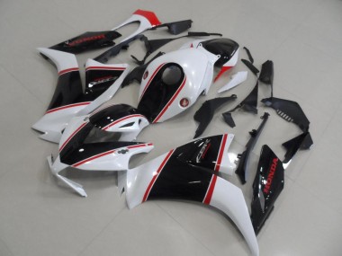 Affordable 2012-2016 Honda CBR1000RR Motorcycle Fairing - White Red Glossy Black Stripe