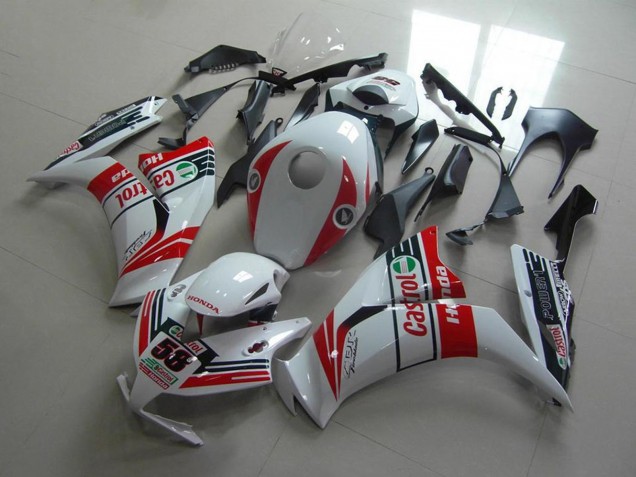 2012-2016 Honda CBR1000RR Motorcycle Fairings - White Red Green Castrol