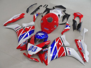Affordable 2012-2016 Honda CBR1000RR Motorcycle Fairings - White Red Blue HRC 23