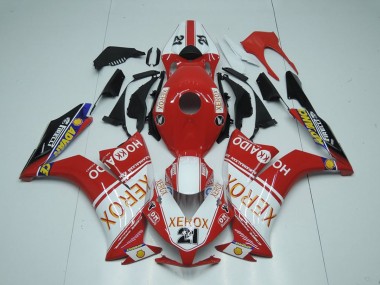 Affordable 2012-2016 Honda CBR1000RR Motorcycle Fairings - White Red Glossy Black Xerox 21