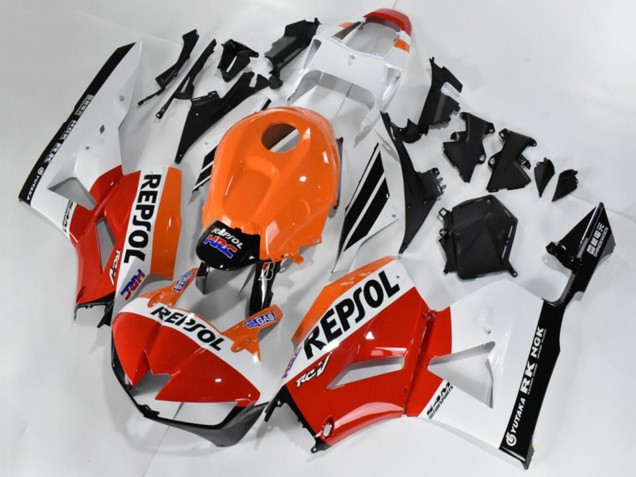 2013-2023 Honda CBR600RR Bike Fairings - Orange White Red Glossy Black Repsol