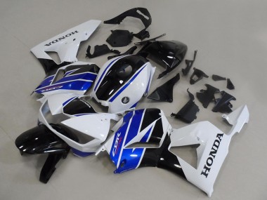 Affordable 2013-2023 Honda CBR600RR Motorcycle Fairings - White Blue Glossy Black OEM Style