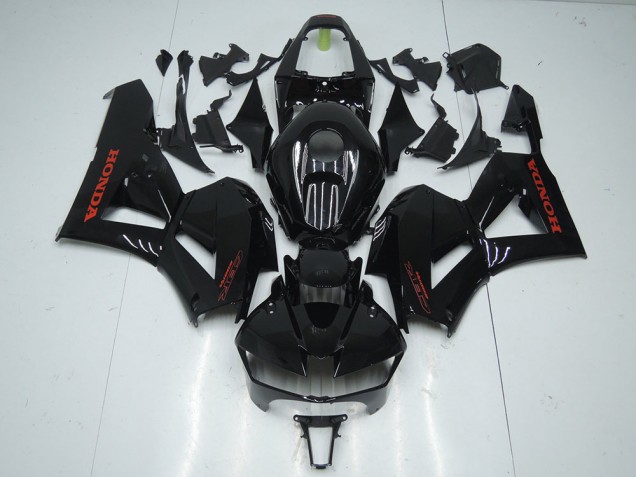 2013-2023 Honda CBR600RR Motorcycle Fairings - Glossy Black Red Decals